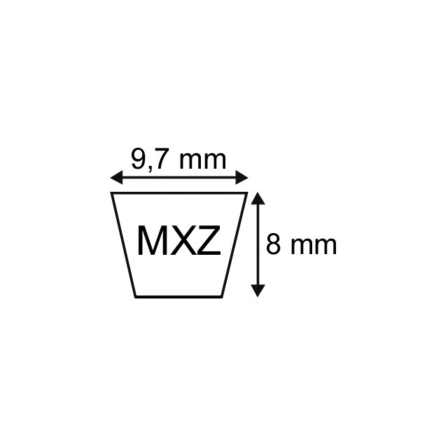 Courroie Trapezoidale Crantee MX Z36 - XPZ925 référence fournisseur 30808040
